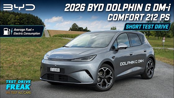 Video: 2026 BYD Dolphin G DM-i Comfort 212 PS TEST DRIVE with Average Consumption and Acceleration