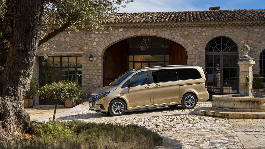 Фото Mercedes EQV 250 Extra Long (2024-...) вид сбоку