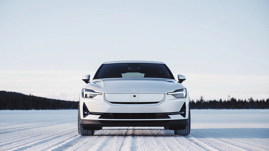 Polestar 2 Standard Range Single Motor (2024-…) передняя часть, решетка радиатора, фары, бампер, экстерьер
