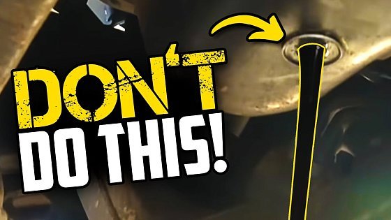 Video: DON'T Make These Common Oil Change Mistakes With Your Car!!