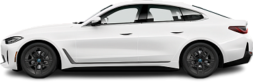 Side view photo of BMW i4 eDrive35 (2024-…) on transparent background