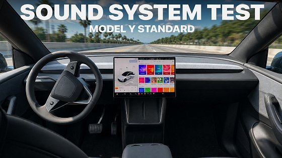 Video: NEW Tesla Model Y Standard Audio Review: 7 Speakers