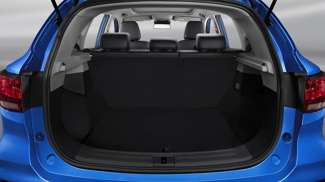 MG ZS EV Standard Range (2021-…) багажник, сиденья подняты, грузовое пространство, объем багажника, вместимость багажника, место для хранения