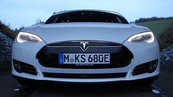 Video: ' 2016 TESLA Model S P90D ' Test Drive & Review /// Autobahn / City / Country /// - TheGetawayer