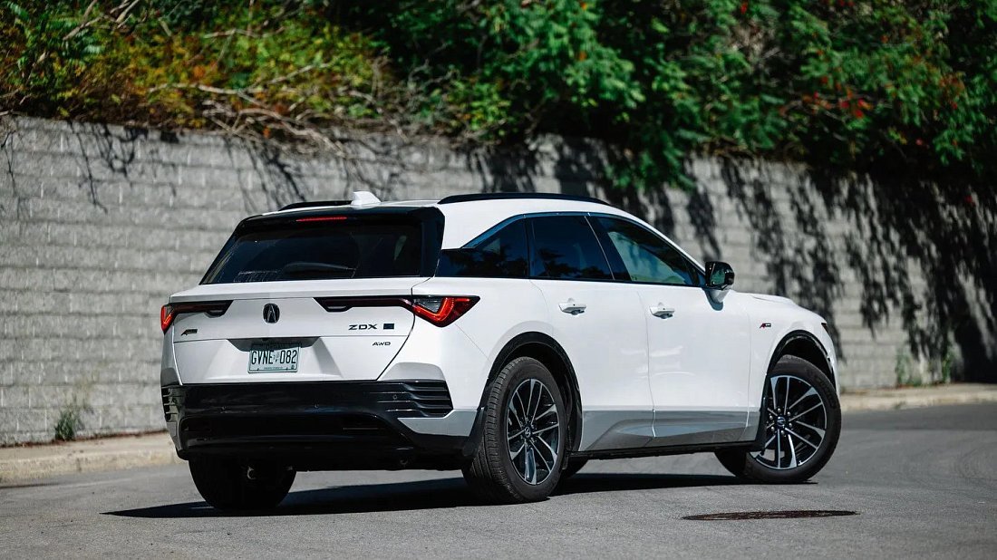 Acura ZDX A-Spec AWD (2024-…) задняя часть в три четверти, вид в три четверти, диагональ, экстерьер