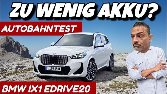 Video: Akku zu klein? BMW iX1 eDrive20 Autobahnreichweite & Ladetest #ev