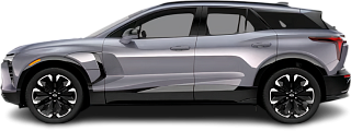 Side view photo of Chevrolet Blazer EV RWD (2023-…) on transparent background