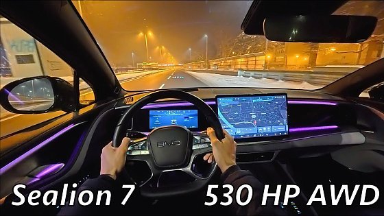 Video: BYD Sealion 7 2025 Night POV Driving Review (530 HP AWD), 0 - 100 km/h