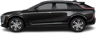 Side view photo of Cadillac Lyriq AWD (2022-…) on transparent background