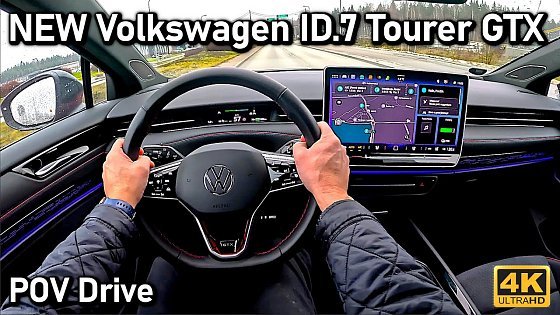 Video: NEW Volkswagen ID.7 Tourer GTX POV Drive
