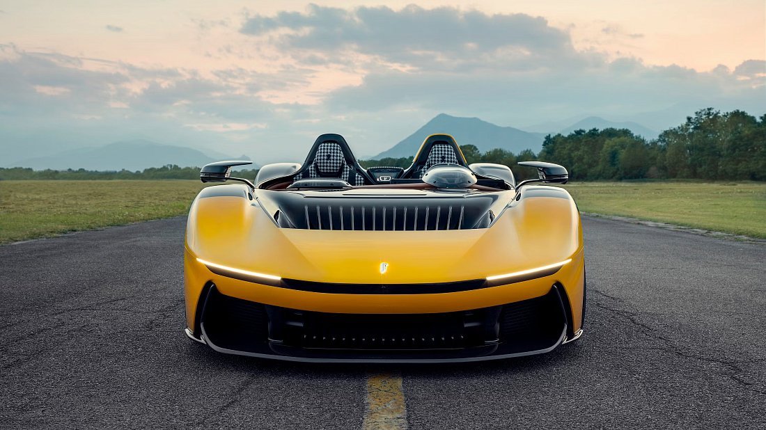 Pininfarina B95 (2025-...) передняя часть, решетка радиатора, фары, бампер, экстерьер