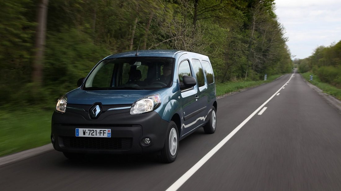 Renault Kangoo Z.E. 33 Maxi (2017-2022) передняя часть, решетка радиатора, фары, бампер, экстерьер