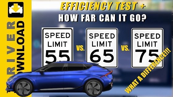 Video: Efficiency Test & Range! 55 vs. 65 vs. 75 mph. Kia EV6 / Ioniq 5