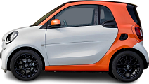 Photo Smart EQ fortwo coupe (2017-2019) side view, tranparent background