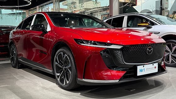 Video: New 2025 MAZDA EZ6 - Luxury EV Sedan (Soul Red Metallic)