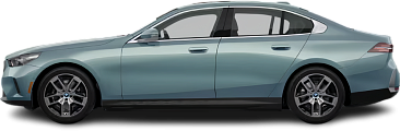 Side view photo of BMW i5 xDrive40 (2024-2025) on transparent background