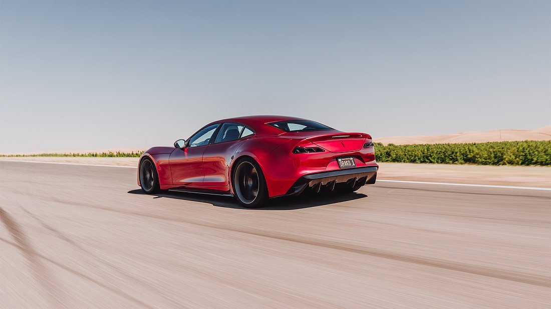 Drako Motors GTE First Edition (2020-…) задняя часть в три четверти, вид в три четверти, диагональ, экстерьер