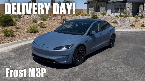 Video: Taking delivery of my FROST BLUE Tesla Model 3 Performance!