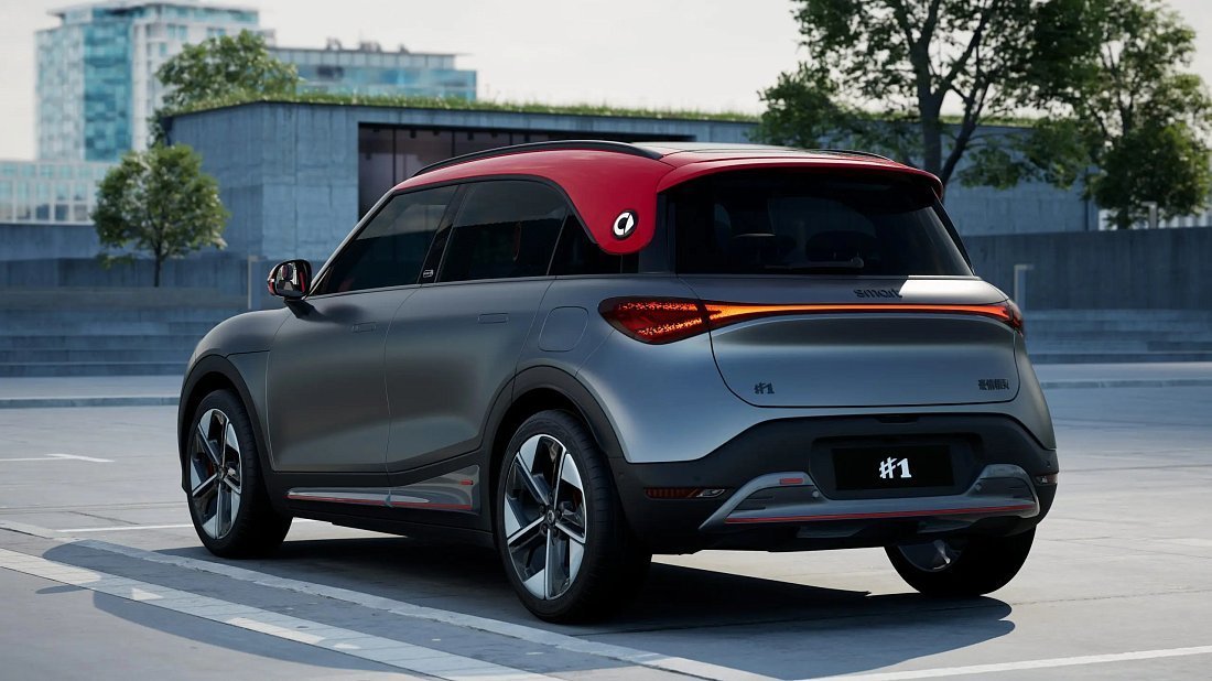 Smart #1 Brabus (2023-…) задняя часть в три четверти, вид в три четверти, диагональ, экстерьер