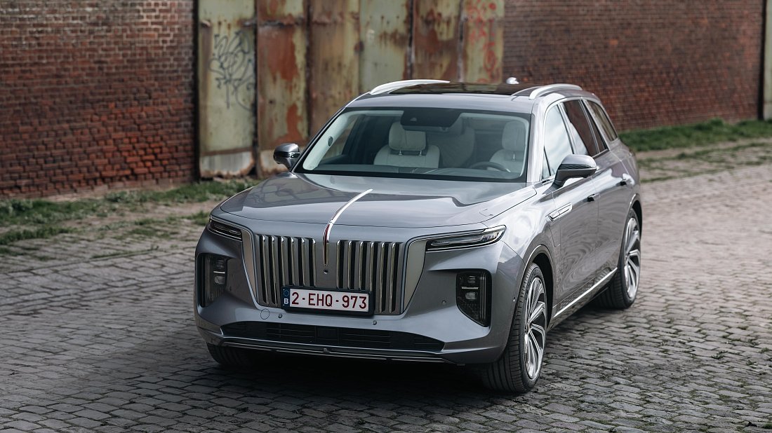 Hongqi E-HS9 99 kWh (2022-...) передняя часть, решетка радиатора, фары, бампер, экстерьер