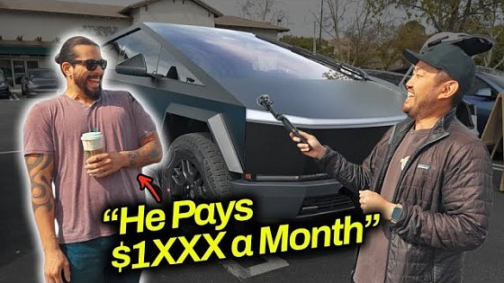 Video: I asked CYBERTRUCK Owners Their Monthly PAYMENT (and income)