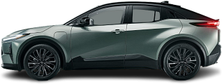 Side view photo of Toyota C-HR+ 77 kWh FWD (2025-…) on transparent background