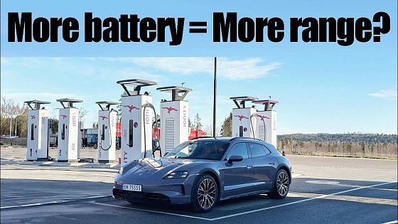 Video: NEW Porsche Taycan 4 Cross Turismo | Range Test @120KPH (75MPH)