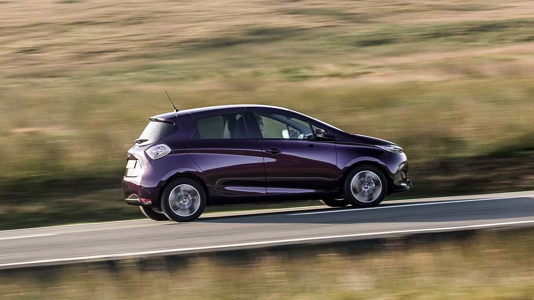 Renault Zoe Z.E. 40 R75/R90 Entry (2016-2018) вид сбоку, силуэт, двери, колеса, экстерьер