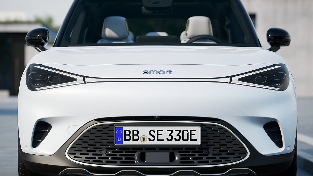 Smart #1 Pro (2023-…) передняя часть, решетка радиатора, фары, бампер, экстерьер
