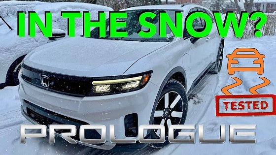 Video: Honda Prologue - SNOW TEST - Full Traction Control and Hill Climb Test