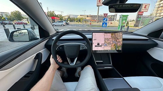 Video: Driving Tesla Model Y Long Range RWD 2025 - No Comment!