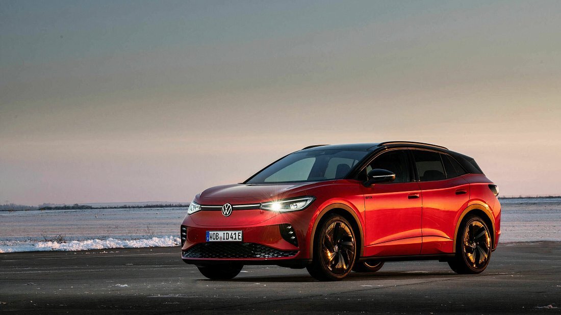 Фото Volkswagen ID.4 GTX (2025-...) вид спереди, экстерьер