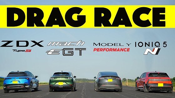 Video: Boeing 747 Gap! Acura ZDX Type S vs Mach E GT vs Model Y Performance vs Ioniq5 N. Drag & Roll Race.