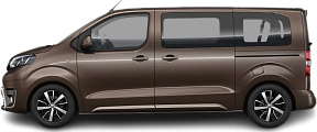 Side view photo of Toyota Proace Verso Electric M 75 kWh (2021-2024) on transparent background