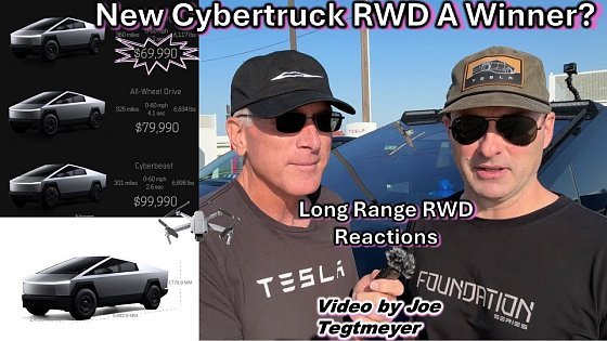 Video: Is the new Tesla Long Range Rear Wheel Drive Cybertruck a winning Formula? Let's Get 15 Reactions!