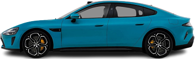 Side view photo of Xiaomi SU7 Max (2024-...) on transparent background