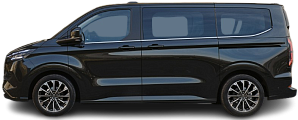 Side view photo of Ford e-Tourneo Custom L1 210 kW (2024-...) on transparent background