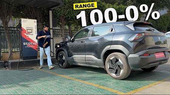 Video: *100-0% Range Test* New Maruti suzuki e VITARA | Highway, City & Traffic | Real Life Test
