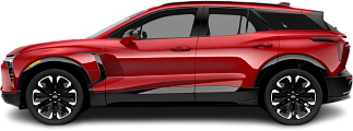 Side view photo of Chevrolet Blazer EV Performance AWD (2024-…) on transparent background
