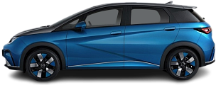 Side view photo of BYD Dolphin Boost (2024-…) on transparent background
