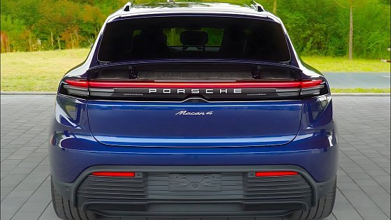 Video: 2025 Blue Porsche Macan Electric 4 - Interior and Exterior Walkaround 4K