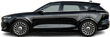 Side view photo of Voyah Free Electric Long Range (2022-...) on transparent background