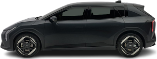 Side view photo of Kia EV4 Hatchback Long Range (2025-…) on transparent background