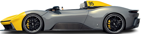 Side view photo of Pininfarina B95 (2025-...) on transparent background