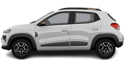 Side view photo of Dacia Spring Electric 65 (2023-2024) on transparent background