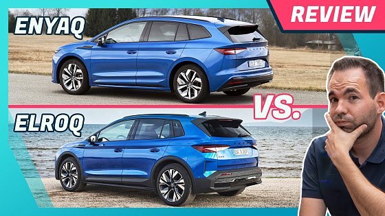Video: Skoda Enyaq oder Elroq? Größe, Reichweite & Technik im Vergleich | Ausstattung + Preisunterschiede