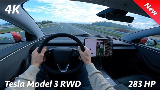 Video: Tesla Model 3 RWD 2024 - POV Test Drive & FULL Review in 4K (Highland)