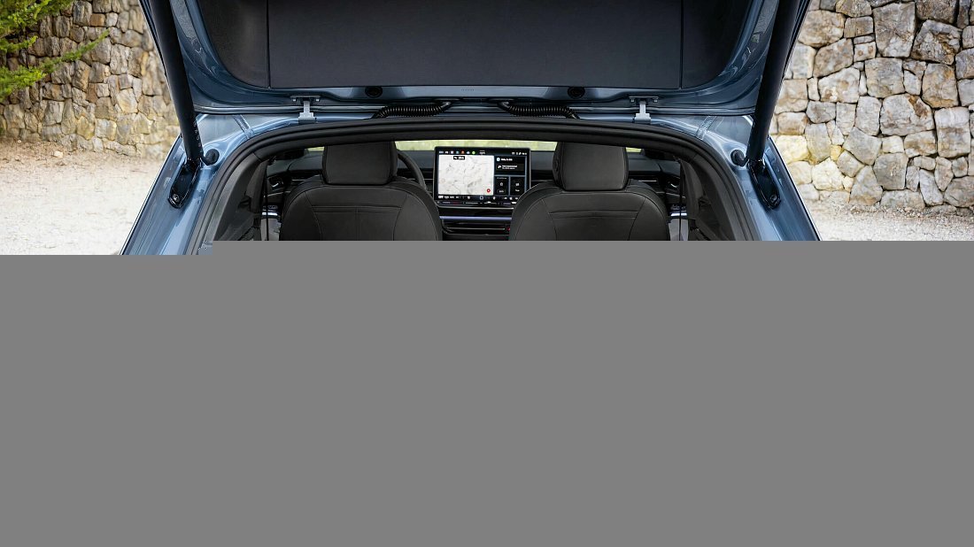 Volkswagen ID.7 Tourer Pro S (2024-…) багажник, увеличенный объем, сиденья сложены, максимальный объем, максимальный груз, максимальная вместимость, максимальное пространство для хранения