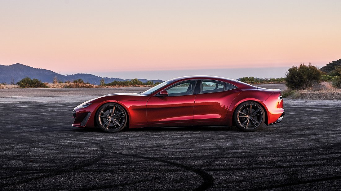 Drako Motors GTE First Edition (2020-…) вид сбоку, силуэт, двери, колеса, экстерьер