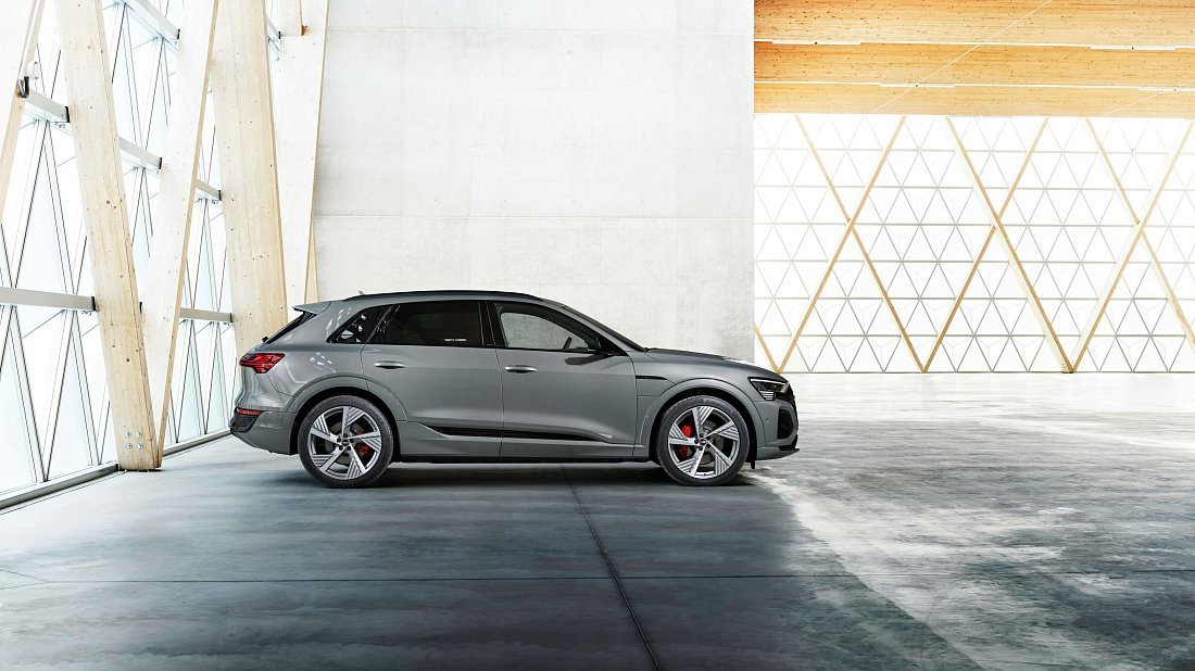 Фото Audi Q8 e-tron 55 quattro (2022-…) вид сбоку
